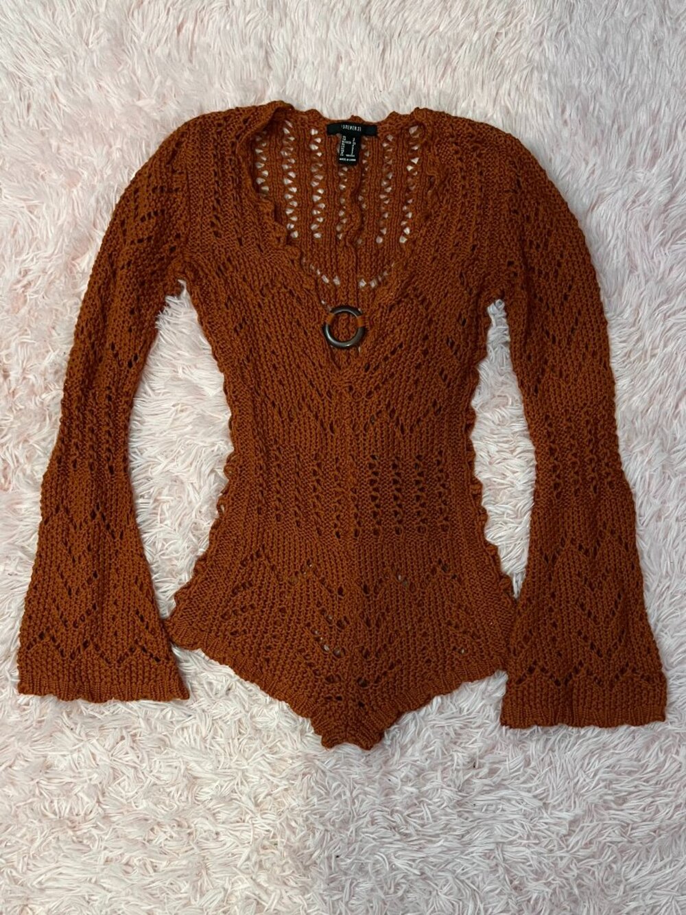 Forever 21Crochet Romper